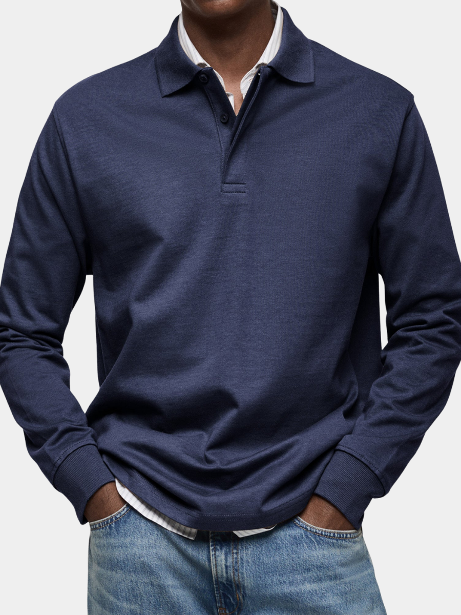 Maxime - Polo Luxe Manches Longues Homme