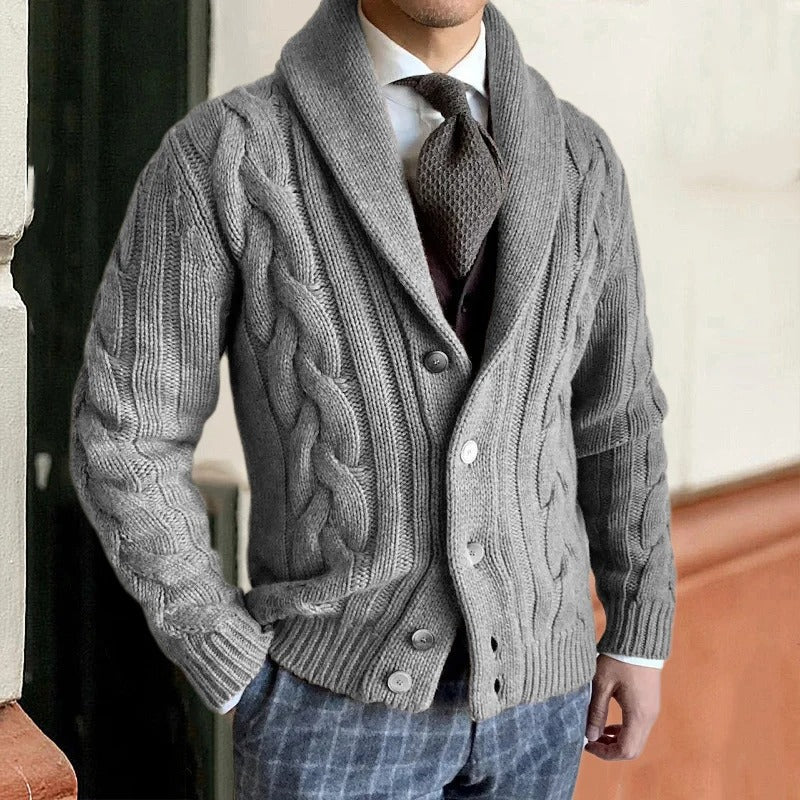 Laurent - Cardigan Élégant chaud en tricot homme