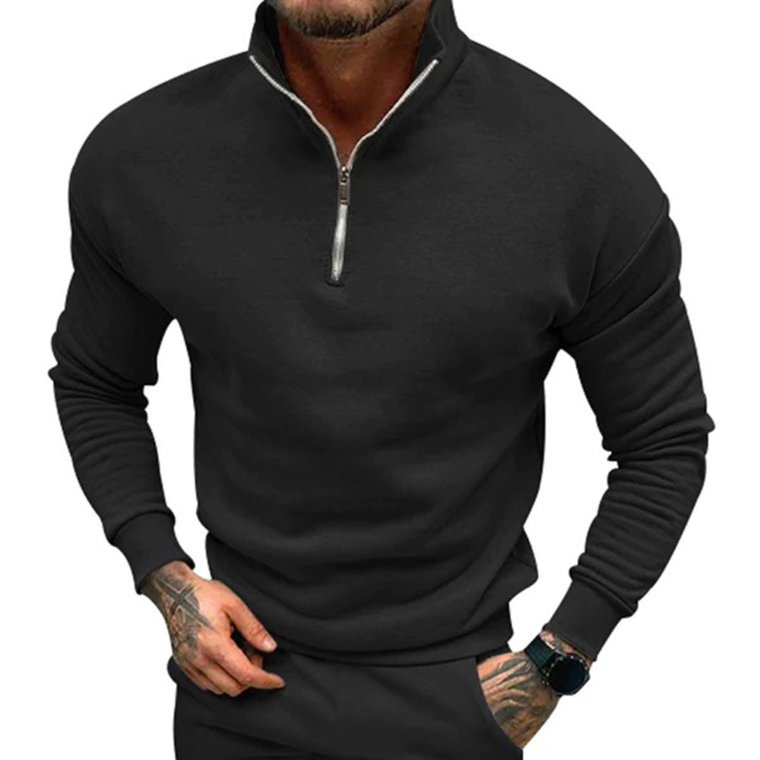 James - Pull Demi-Zip au Design Contemporain Homme