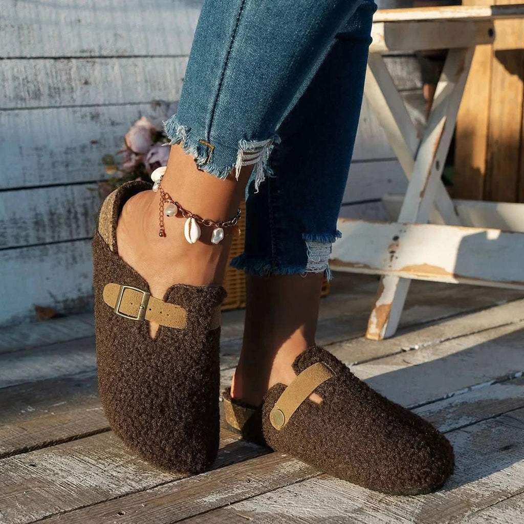 Odille - Chaussons en laine confort femme