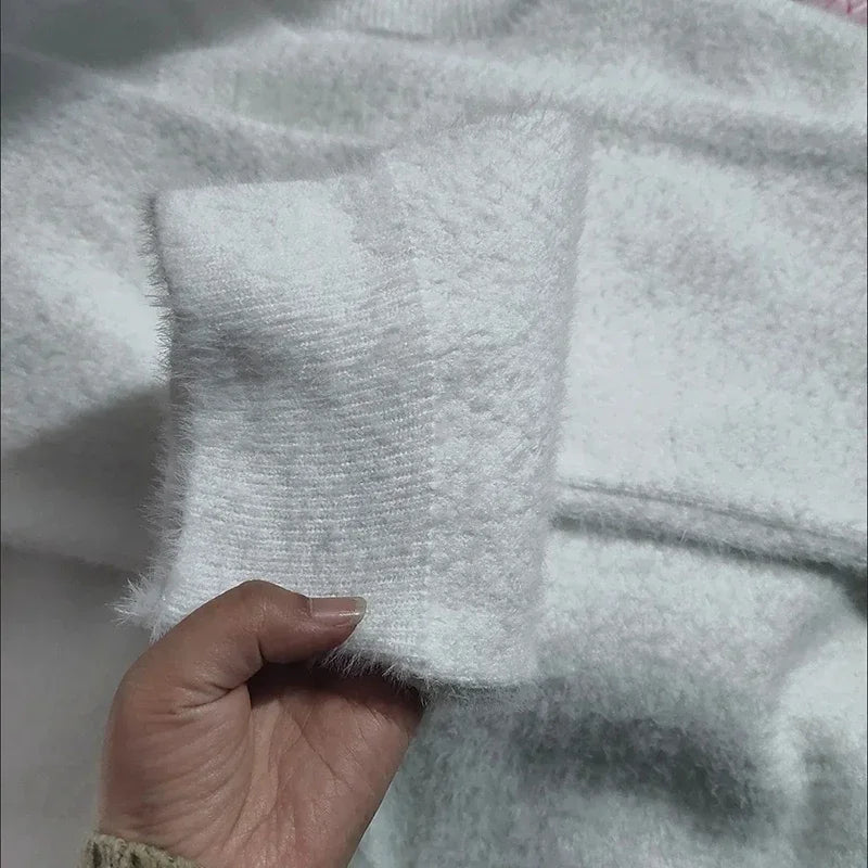 London - Cardigan en maille velours avec boutons en perles femme