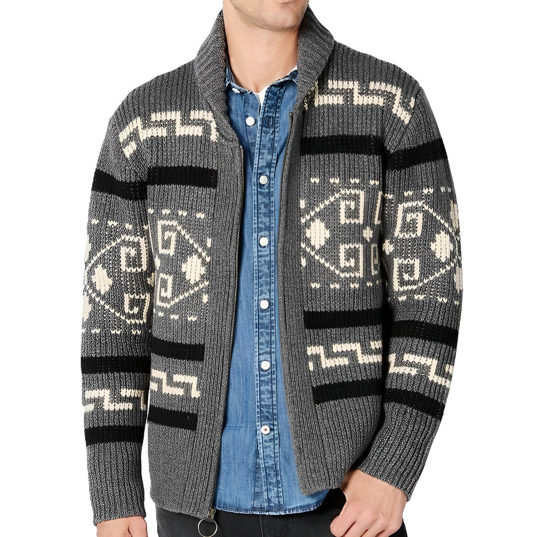 Laurent - Cardigan au style vintage en maille homme