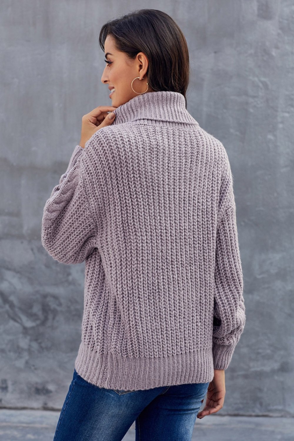 Amaris - Pull oversize en maille torsadée femme