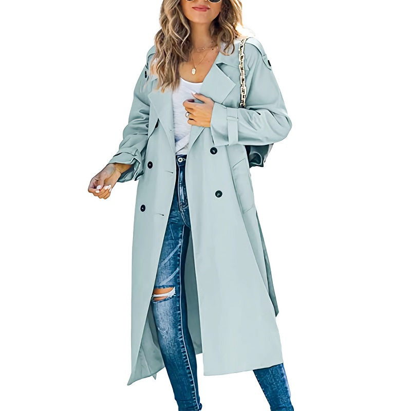 Zara - Trench Long Élégant Femme