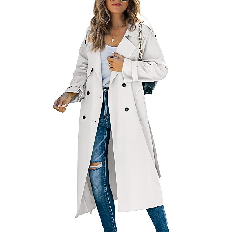 Zara - Trench Long Élégant Femme