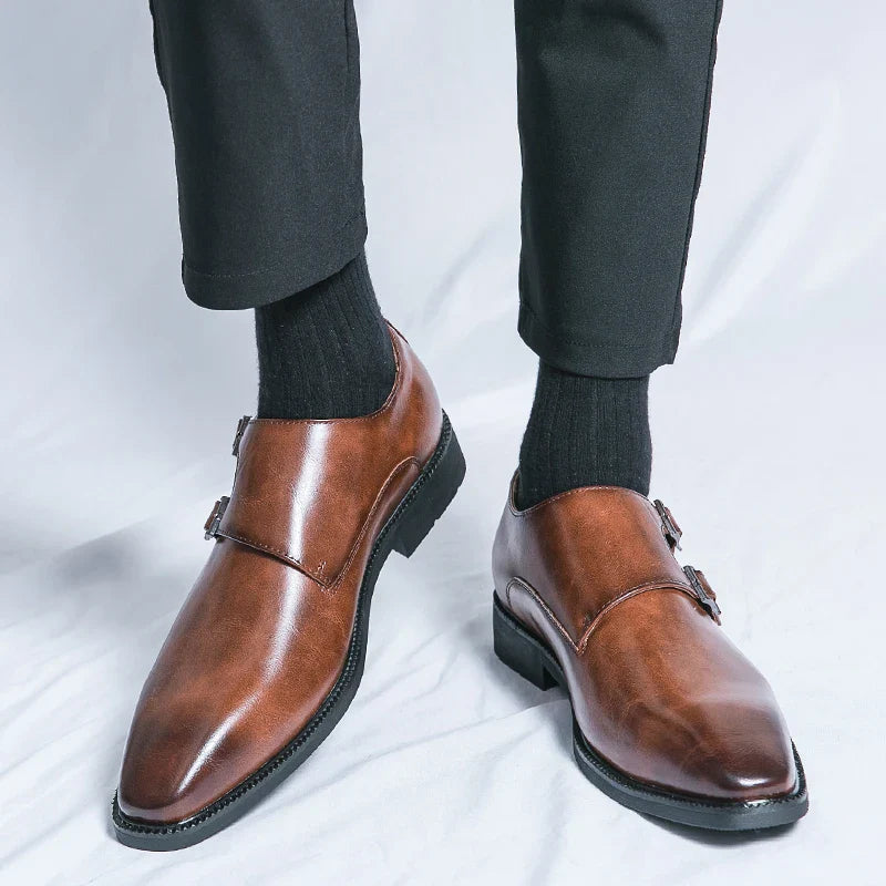 Hugo - Chaussures Cuir Monkstrap Homme