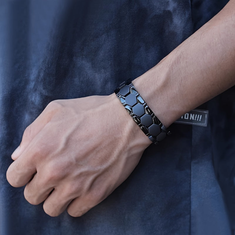 Romain - Bracelet Titane Stylé Homme
